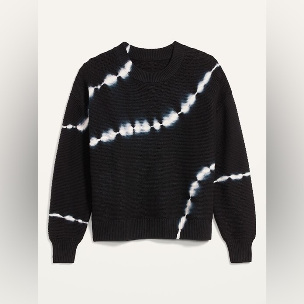 ASHLEY 26 INTERNATIONAL TIE DIE KNIT HEAVY WEIGHT SWEATER